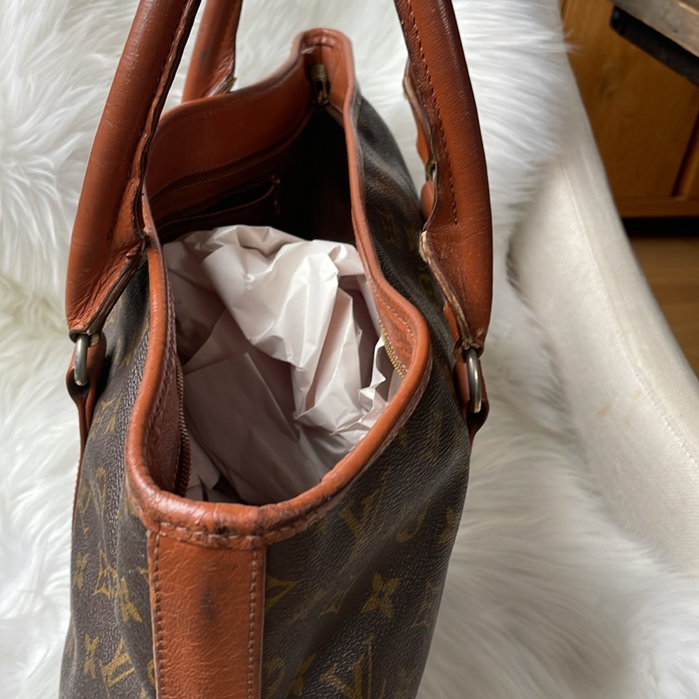 Vintage Louis Vuitton Weekender PM tote logo leather trim GUC - Picture 12 of 17